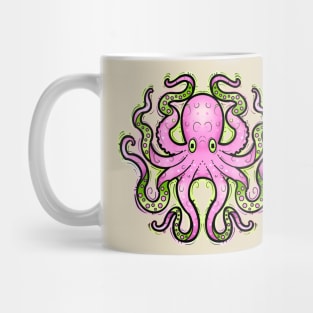 Pink octopus Mug